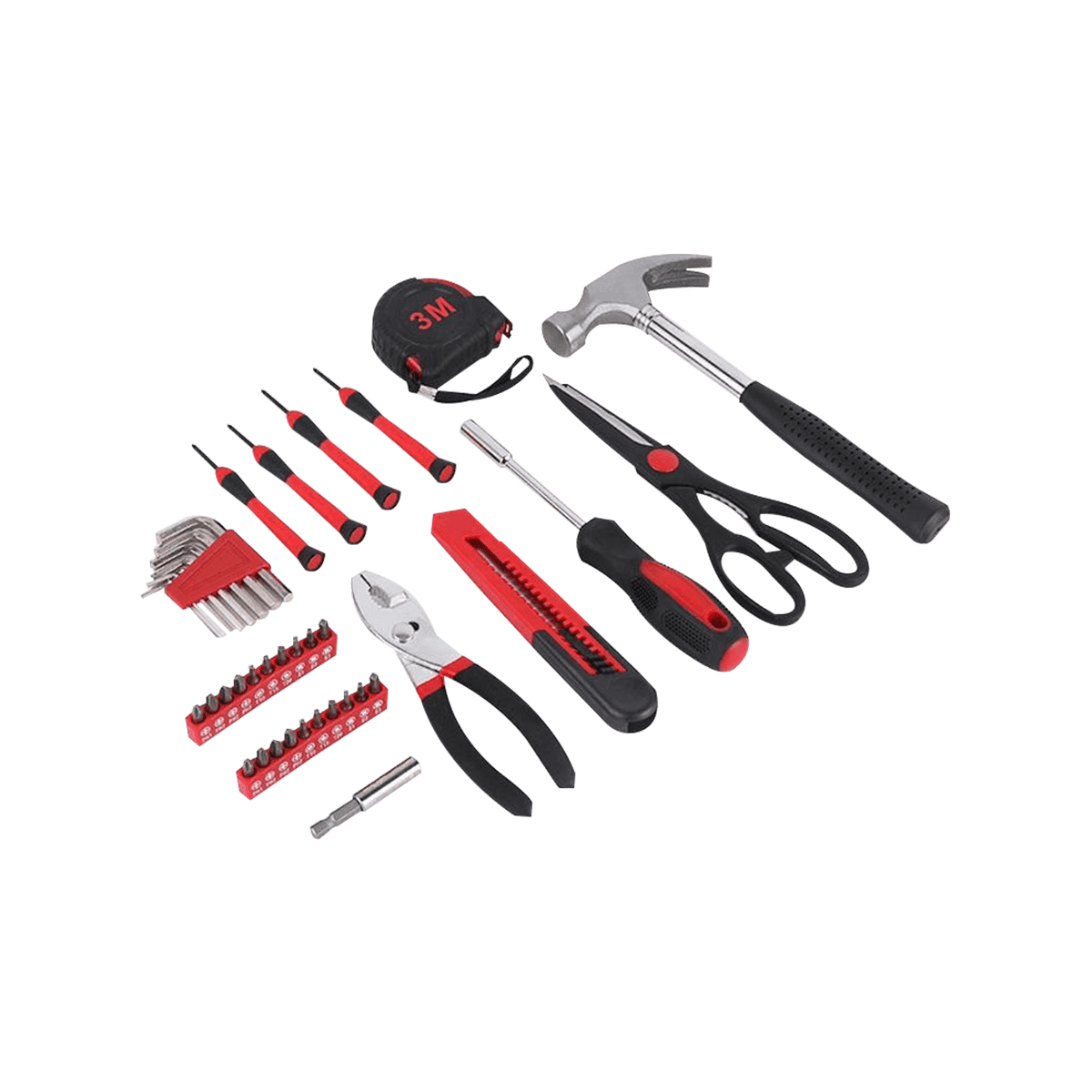 39 stykkers værktøjssæt Husholdningshåndværktøjssæt med bærbar værktøjskasseopbevaring